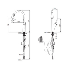 KOHLER Contra Touchless Pull-Out Kitchen Faucet 32323T4CP / 32323T4VS