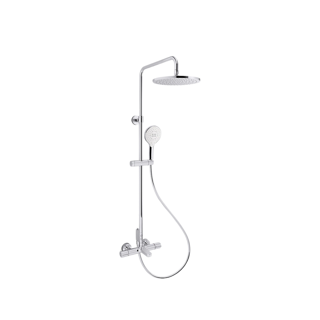 Kohler ACCLIV 3 Way Thermostatic Shower Column – Direct Connection (Eco Flow) - K-33091T-9E2