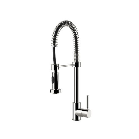 Gessi Semi-Pro Single Lever Kitchen Mixer With Extractable Double Jet Handshower