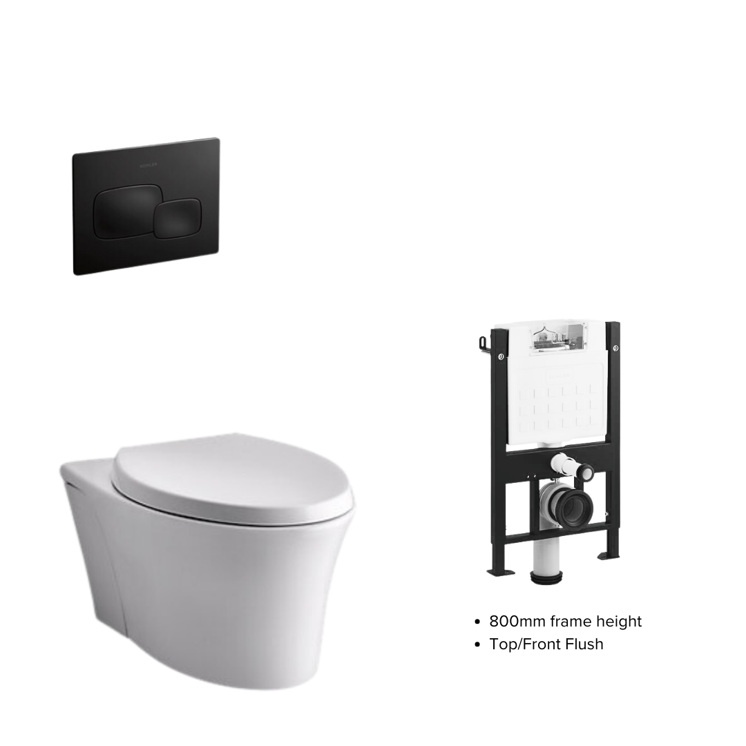 Kohler Veil Wall Hung WC Complete Bundle Set - 5723K