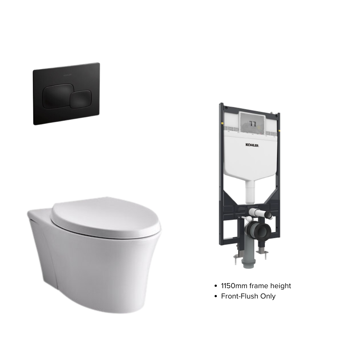 Kohler Veil Wall Hung WC Complete Bundle Set - 5723K