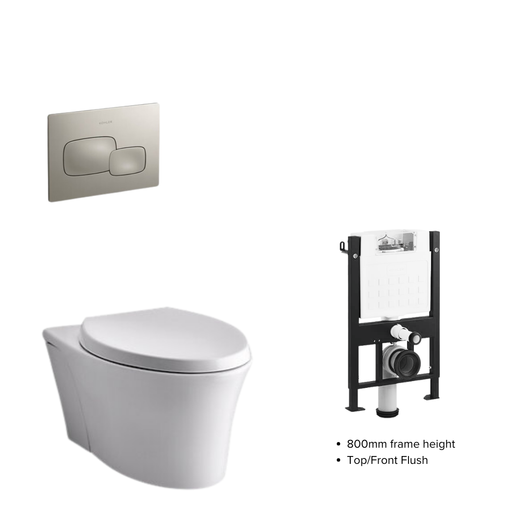 Kohler Veil Wall Hung WC Complete Bundle Set - 5723K