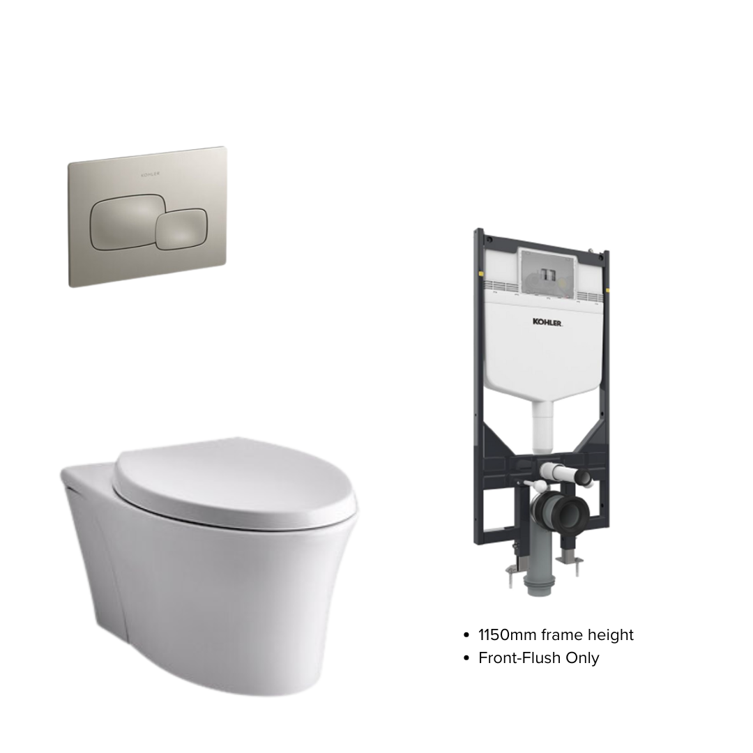 Kohler Veil Wall Hung WC Complete Bundle Set - 5723K