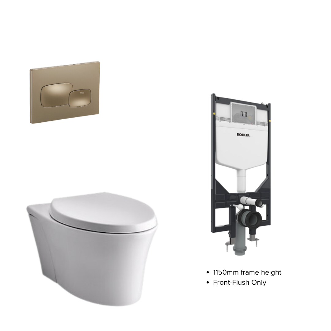 Kohler Veil Wall Hung WC Complete Bundle Set - 5723K