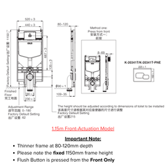 Kohler Veil Wall Hung WC Complete Bundle Set - 5723K