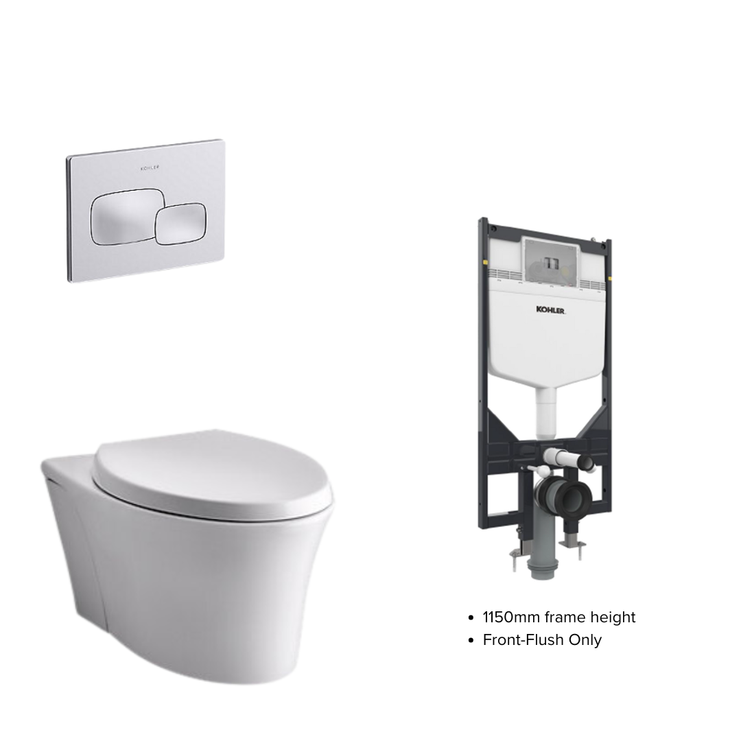 Kohler Veil Wall Hung WC Complete Bundle Set - 5723K