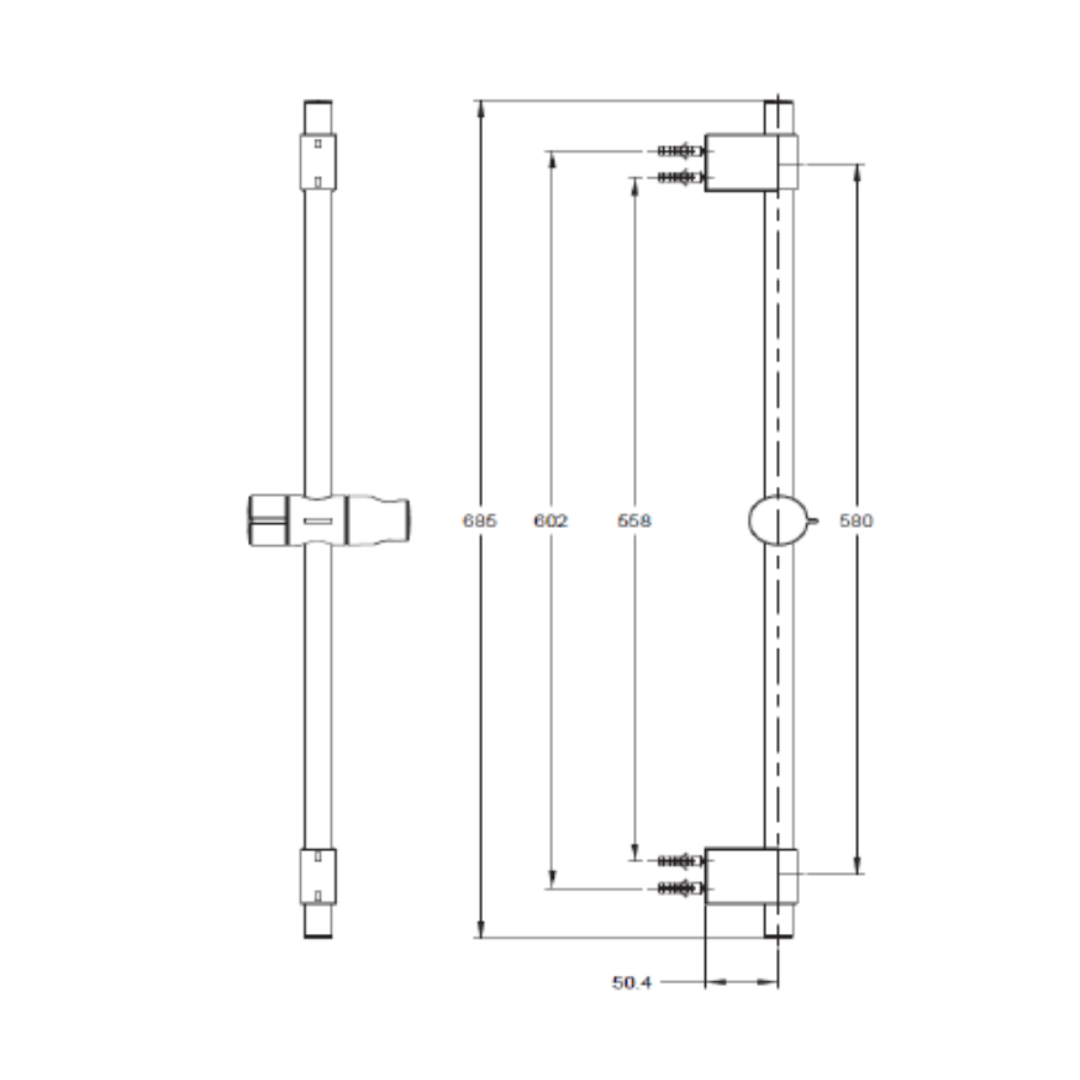 Kohler TAUT Wall Mount Exposed Bath/Shower Set - K-74036T-4E2-CP