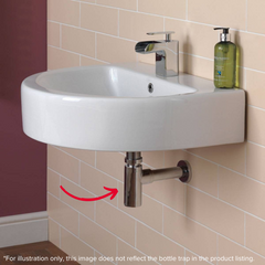 h+m Brass Bottle Trap For Basins