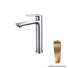 h+m Alpha Tall Single Lever Basin Mixer Without Waste - AP102