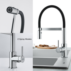 Franke LINA Semi-Pro Single Lever Kitchen Mixer with Pull Out Spout 2 Sprays - CT995C
