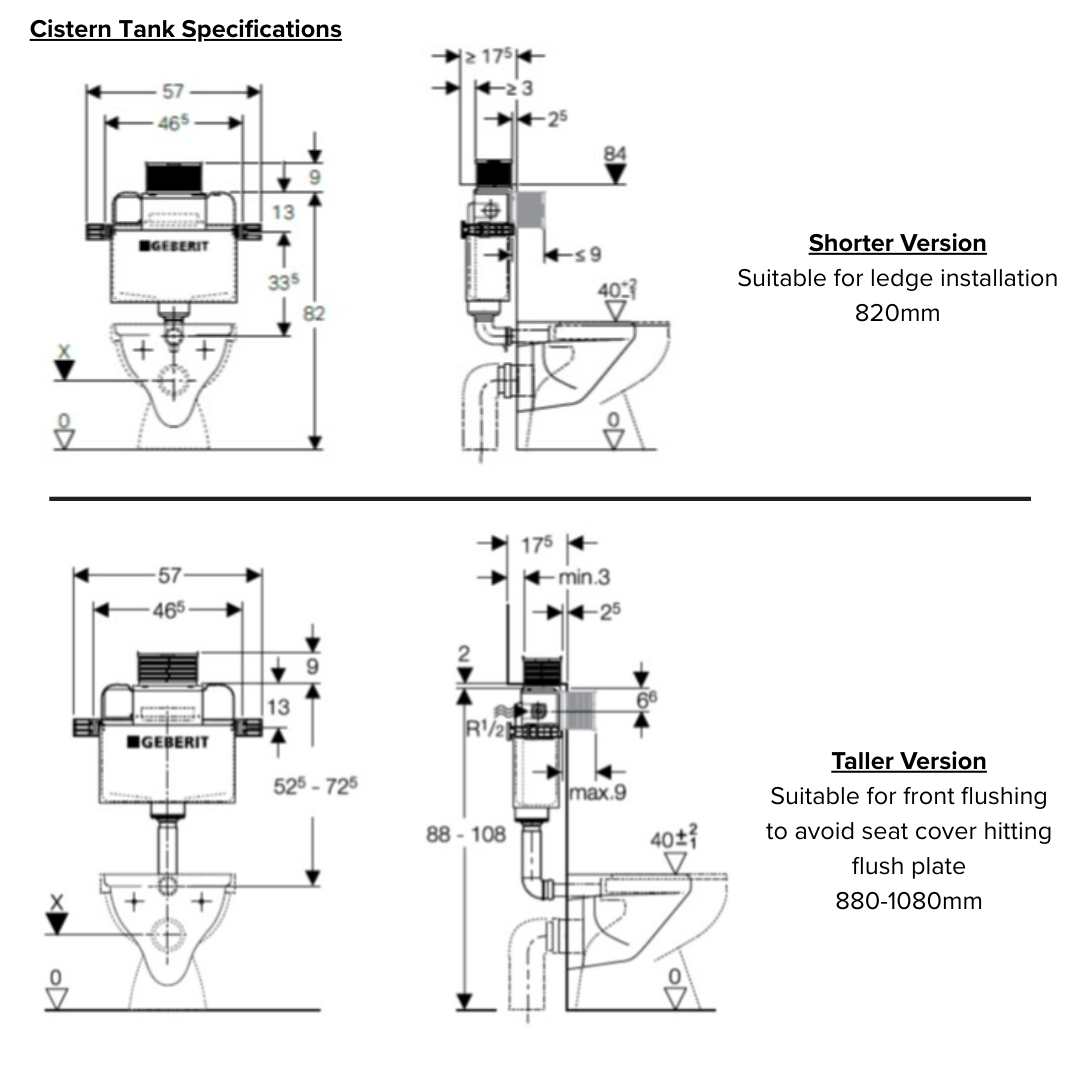 Duravit ME By Starck Rimless Wall Hung WC Bundle with Geberit Kappa Flushing System