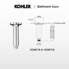 Kohler Ceiling Mount Shower Arm 120