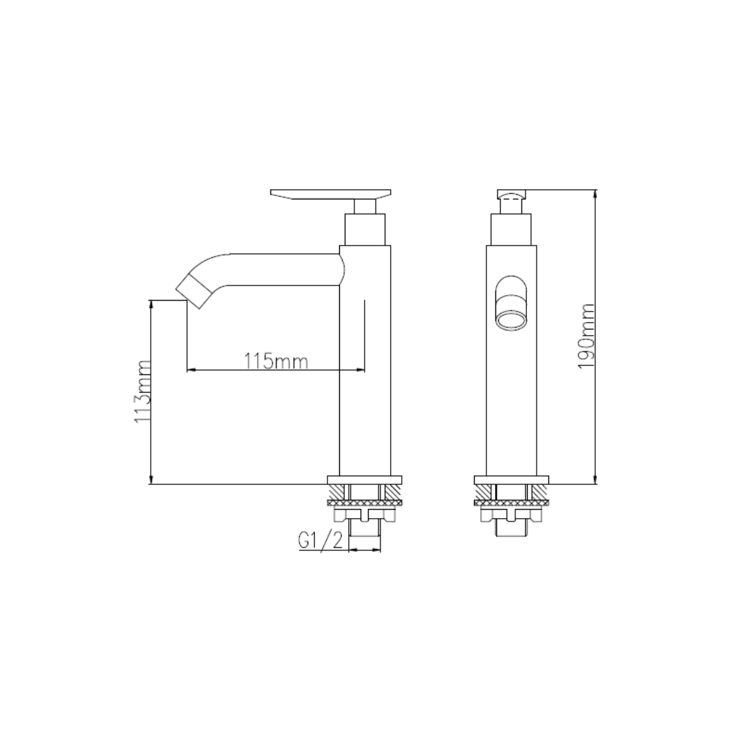 H+M RONDO Single Lever Cold Water Tap - KT6210