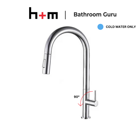 H+M Cold Water Kitchen Tap With Pull-Out Spout KX8111