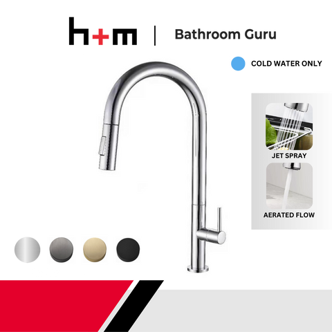 H+M Cold Water Kitchen Tap With Pull-Out Spout KX8111