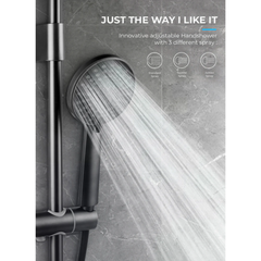 Mayer Mistral Instant Heater with Rain Shower in Gunmetal - MSH99