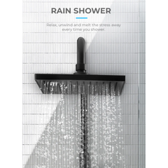 Mayer Mistral Instant Heater with Rain Shower in Gunmetal - MSH99