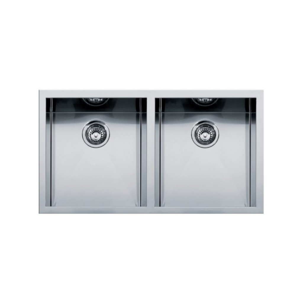 Franke Planar Stainless Steel 390/390mm Undermount Double Bowl