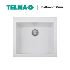 Telma Cube Single Bowl Granite Kitchen Sink 560mm