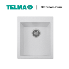 Telma Cube Single Bowl Granite Kitchen Sink 410mm