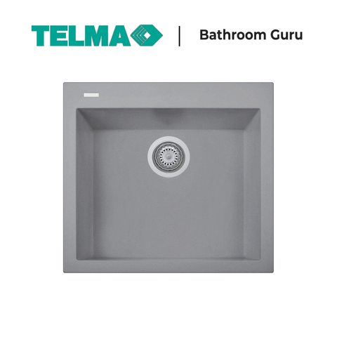 Telma Cube Single Bowl Granite Kitchen Sink 560mm