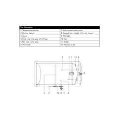 AOSmith Gen 1 Water Heater - ELJH-30/40/50/80/100