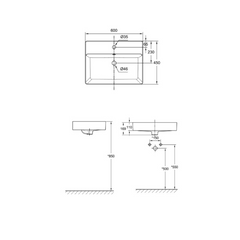 American Standard Acacia SupaSleek Wall Hung Wash Basin CCASF421-1010411F0