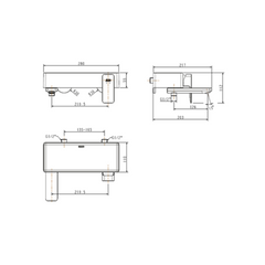 American Standard Exposed Bath & Shower Mixer With Shower Kit - FFAS1311-601500BF0