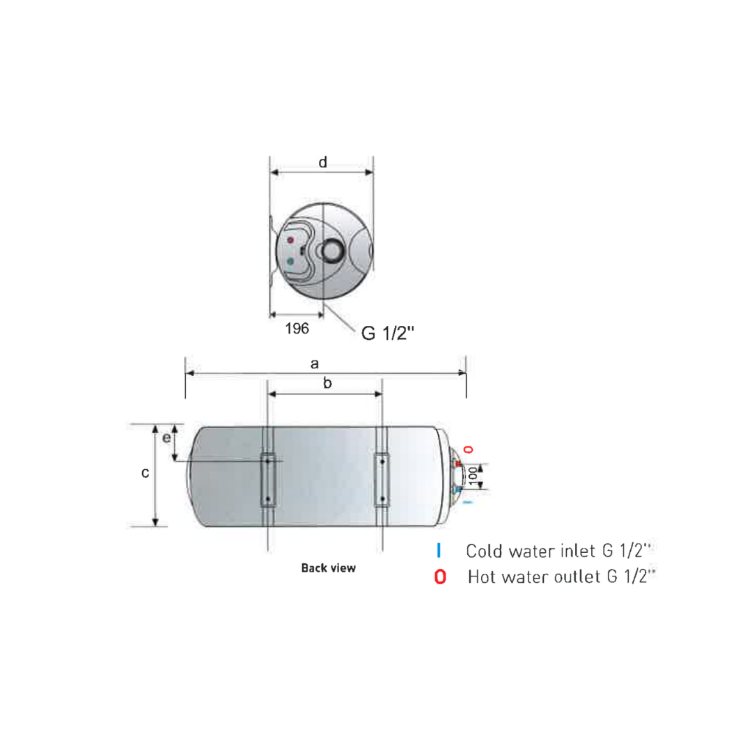 Ariston PRO R SLIM 30 wall-hung electric storage water heater ARI-PROR ...