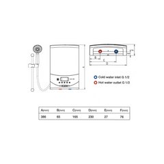 Ariston Aures Luxury Instantaneous Electric Water Heater ST33