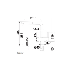Blanco Linus-S pull-out kitchen mixer chrome 512402 
