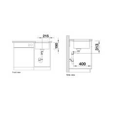 Blanco Subline 400-U undermount sink 525990 