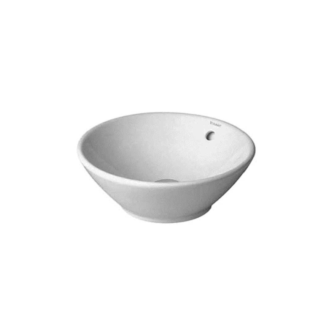 Duravit Bacino overflow round countertop basin with DUR-0325420000-WHI