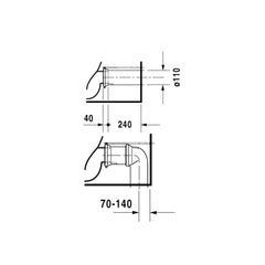 Duravit Starck 3 2PWC complete set DUR-0128090064-WHI