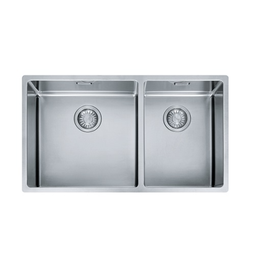 Franke BOX 220-74 Stainless Steel Undermount Double Bowl Kitchen Sink