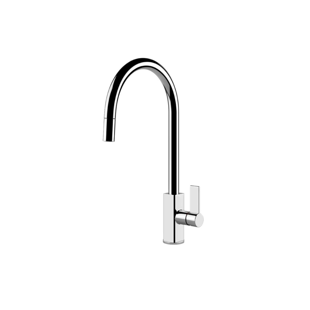 Gessi Cucinai Single Lever Kitchen Mixer With Pull-Out Spout 17163-031