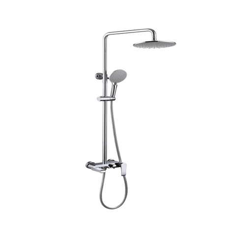 H+M Exposed shower column set with bath mixer with foldable spout KX8206