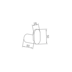H+M CURVE NEW series robe hook 24109