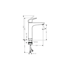 Hansgrohe Focus single lever high-rise basin mixer 190 31567009