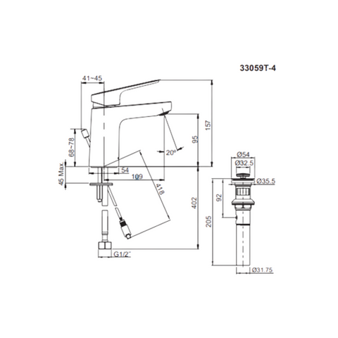 Kohler Accliv Lavatory Faucet / Basin Mixer K33059T4E2CP
