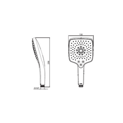 Kohler Rain Duet Katalyst Air Multi-Function handshower R97009TCP