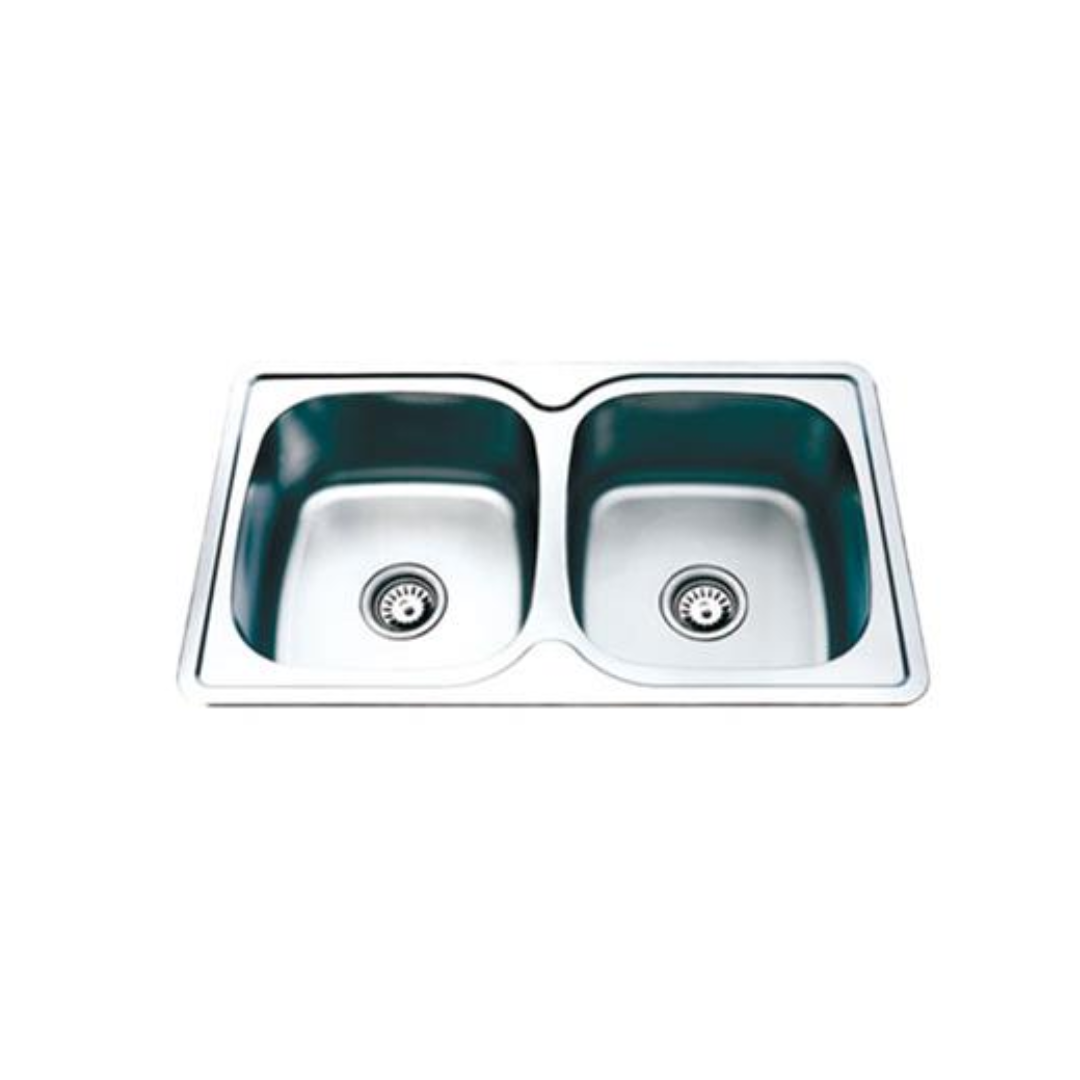 Monic I-820 two-bowl inset sink MON-I820-SST