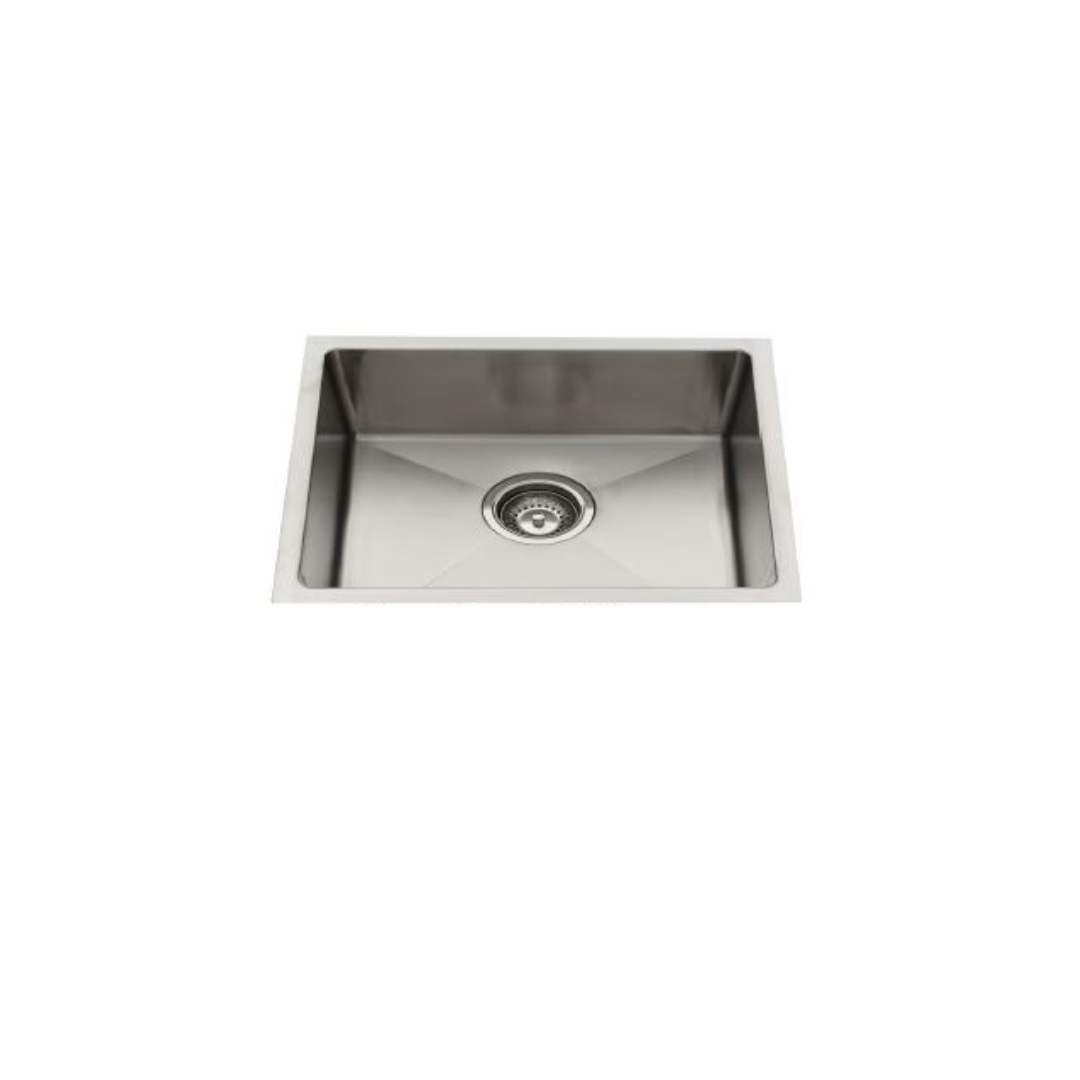 Monic Stainless steel single bowl undermount/drop-in sink MON-SQM680P-SST